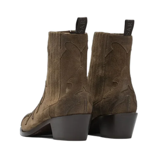 Sartore Embroidered Ankle Boots