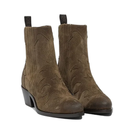 Sartore Embroidered Ankle Boots
