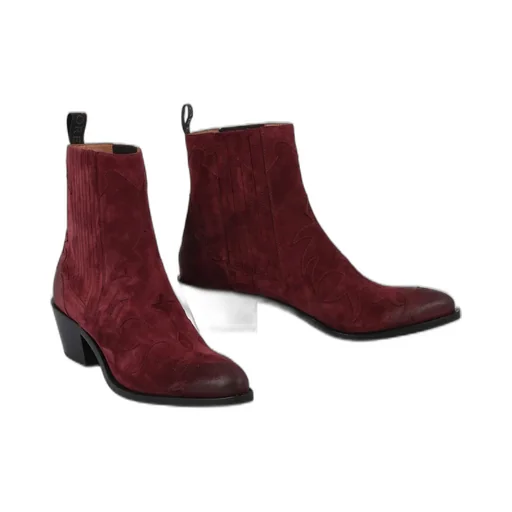 Sartore Western Suede Ankle Boots