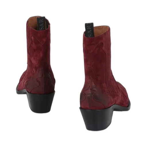 Sartore Western Suede Ankle Boots