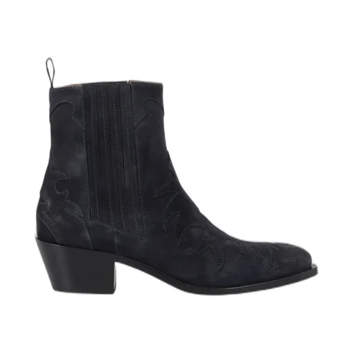Sartore Western Suede Ankle Boots