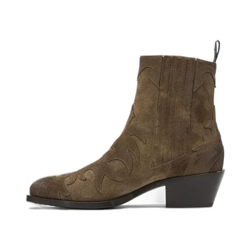 Sartore Embroidered Ankle Boots
