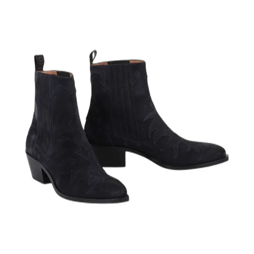 Sartore Western Suede Ankle Boots