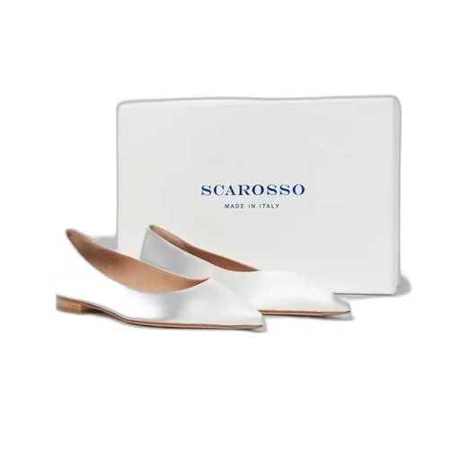 Scarosso Iris Pointed-Toe Ballerina Shoes