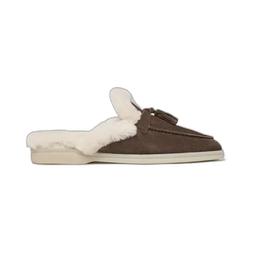 Scarosso Lucrezia Shearling Slip-On Mules