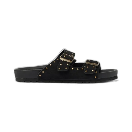 Scarosso Delilah Stud-Embellished Slip-On Sandals