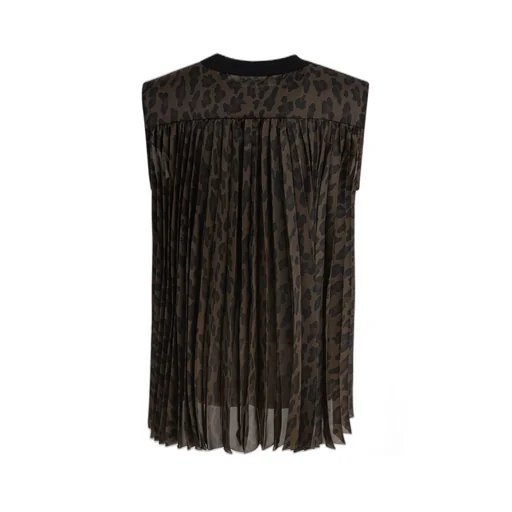 Sacai Printed Sleeveless Top