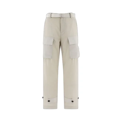 Sacai High-Rise Straight-Leg Trousers