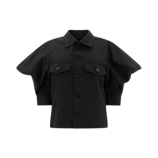 Sacai Balloon Sleeved Poplin Shirt