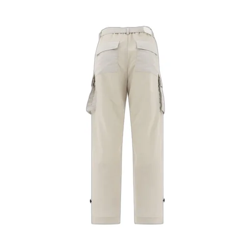Sacai High-Rise Straight-Leg Trousers