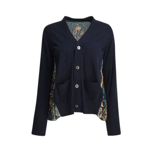Sacai Floral Print Cardigan
