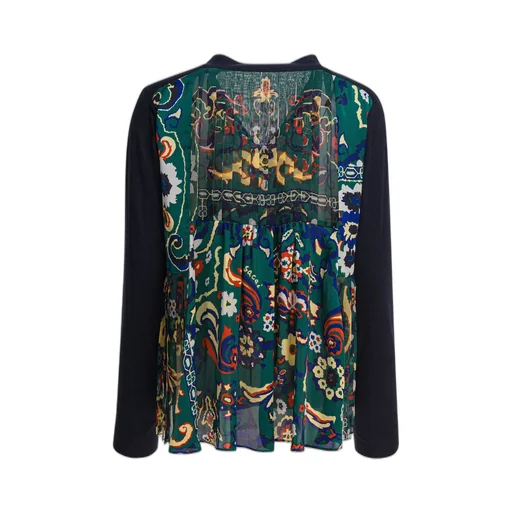 Sacai Floral Print Cardigan