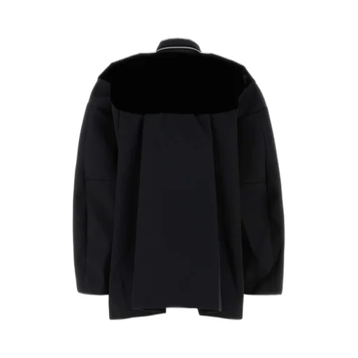 Sacai Pocket-Detailed Velvet Panel Jacket