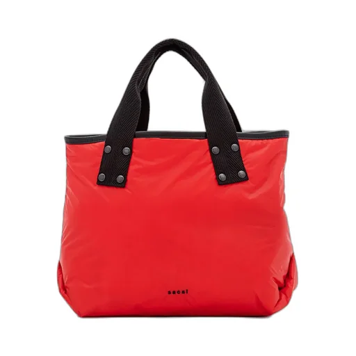 Sacai Logo Detailed Tote Bag