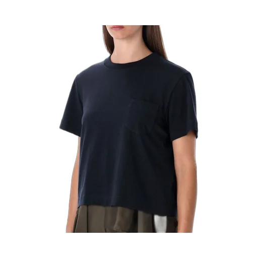 Sacai Draped-Hem Asymmetric T-Shirt