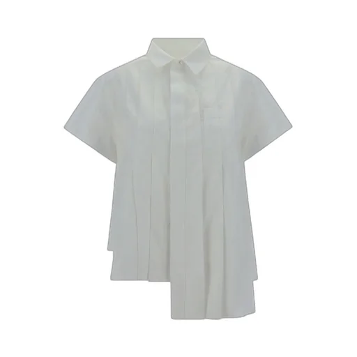 Sacai Asymmetric Short-Sleeved Shirt