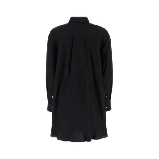 Sacai Long-Sleeved Poplin Shirt Dress