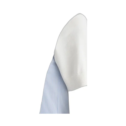 Sacai Poplin Stripe-Detail Dress