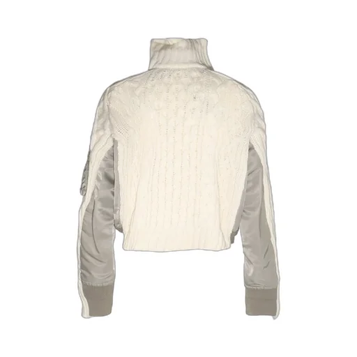 Sacai Panelled Knit Jacket