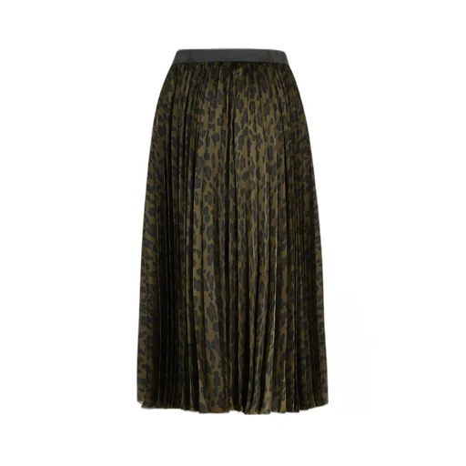 Sacai Leopard Print Skirt