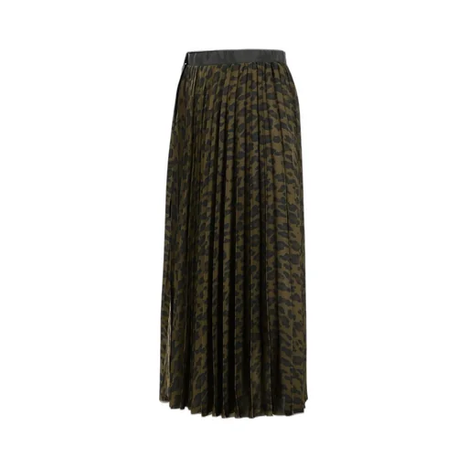 Sacai Leopard Print Skirt