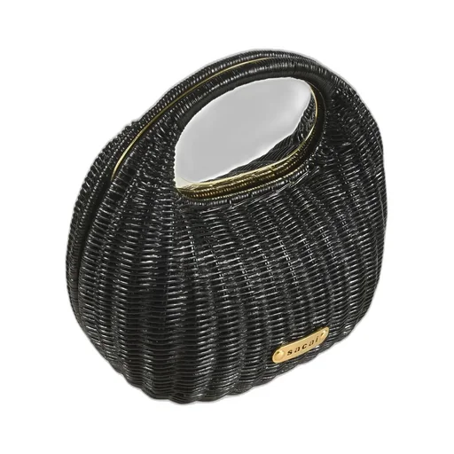 Sacai Logo Plaque Round Bag
