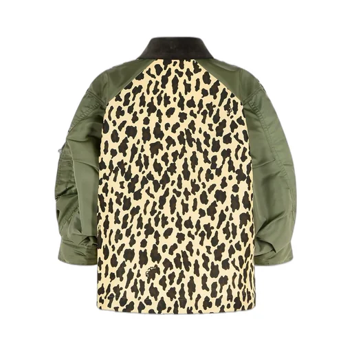 Sacai Leopard Printed Twill Jacket