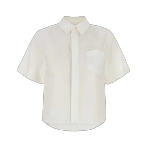 Sacai Short-Sleeved Poplin Shirt