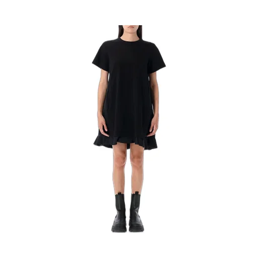 Sacai Short-Sleeved Ruffled Mini Dress