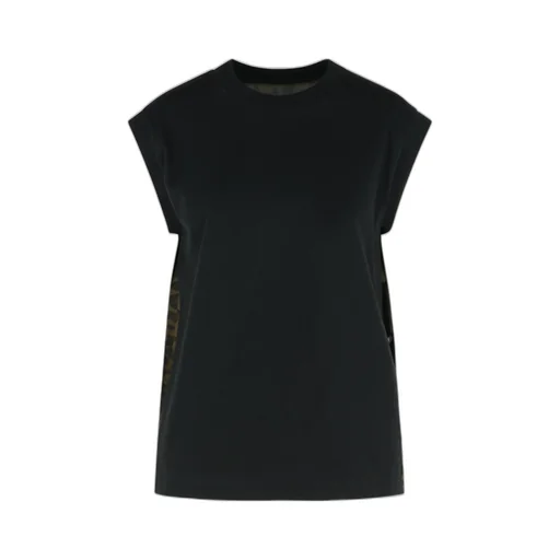 Sacai Leopard Print Jersey T-Shirt
