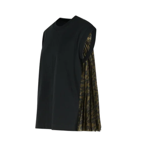 Sacai Leopard Print Jersey T-Shirt