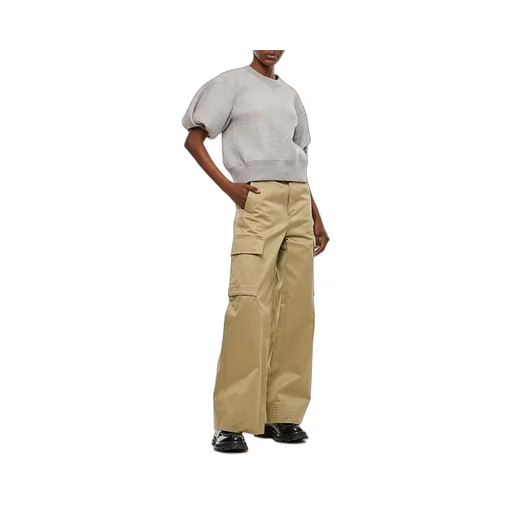 Sacai Wide Leg Belted Trousers