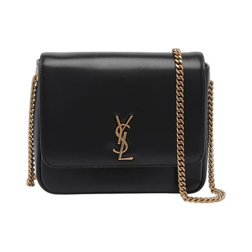 Saint Laurent Kate Logo Plaque Shoulder Bag