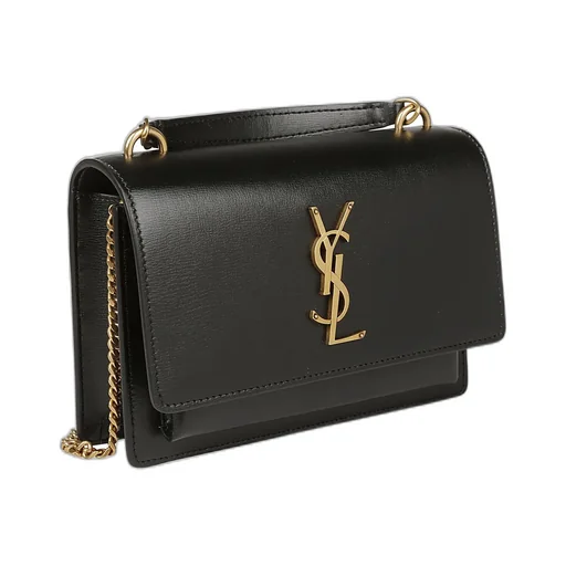 Saint Laurent Sunset Logo Plaque Shoulder Bag