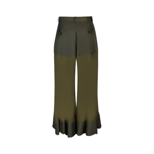 Sacai High Waist Flared Trousers