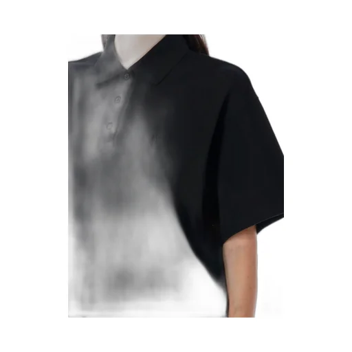 Saint Laurent Cassandre Short-Sleeved Polo Shirt