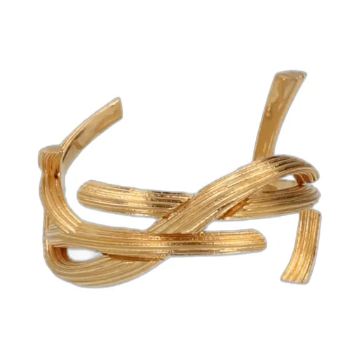 Saint Laurent Braided Monogram Cuff