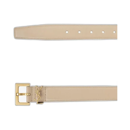 Saint Laurent Cassandre Logo Plaque Belt