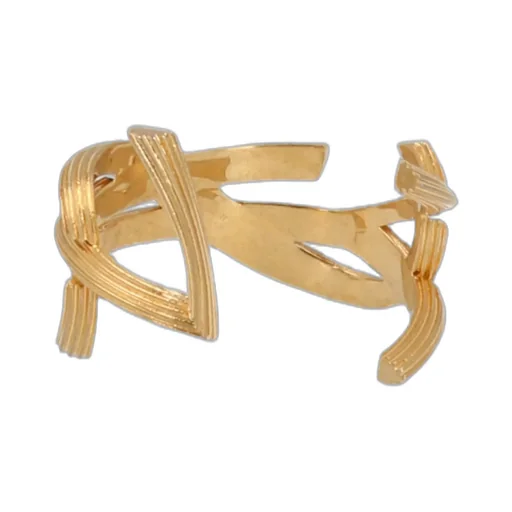 Saint Laurent Braided Monogram Cuff