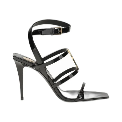 Saint Laurent Cassandra Logo Plaque Sandals