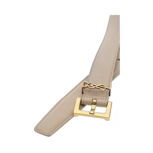 Saint Laurent Cassandre Logo Plaque Belt