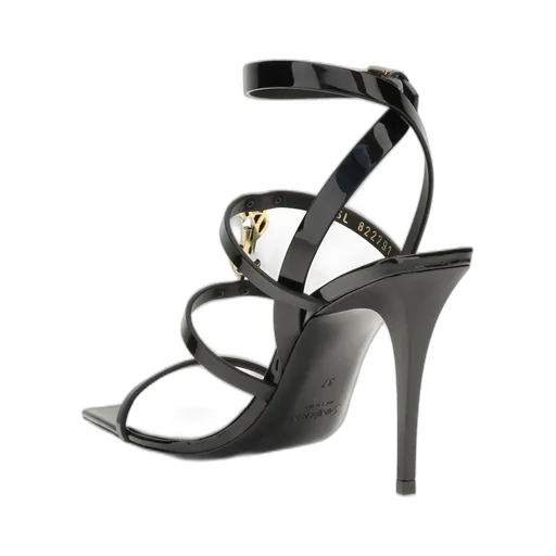 Saint Laurent Cassandra Logo Plaque Sandals