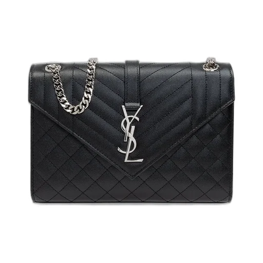 Saint Laurent Matelassé Envelope Medium Shoulder Bag