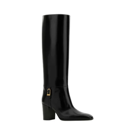 Saint Laurent Julia Square Toe Boots