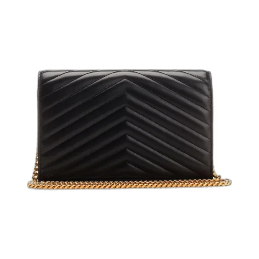 Saint Laurent Cassandre Matelassé Chain Wallet
