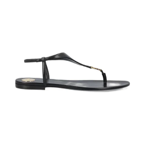 Saint Laurent Cassandra Logo Plaque Sandals