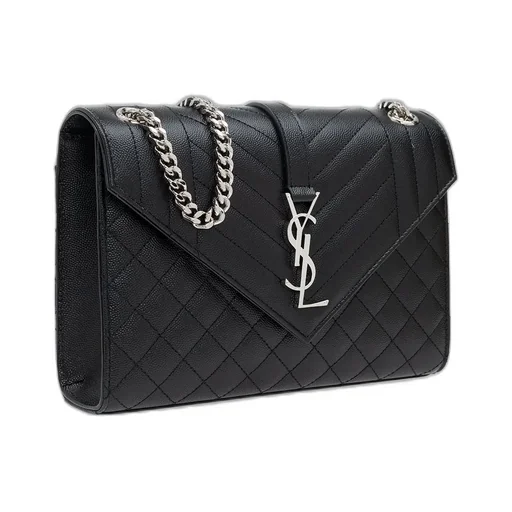 Saint Laurent Matelassé Envelope Medium Shoulder Bag
