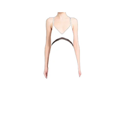Sacai V-Neck Sleeveless Midi Dress