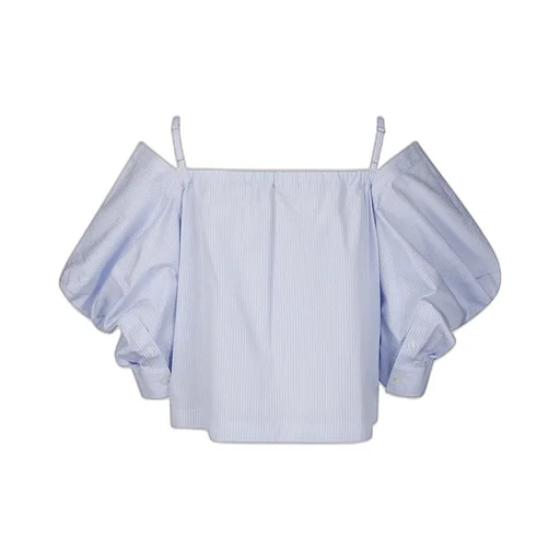 Sacai Striped Elasticated Band Blouse