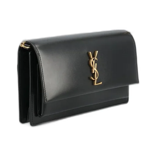 Saint Laurent Sunset Foldover Top Clutch Bag